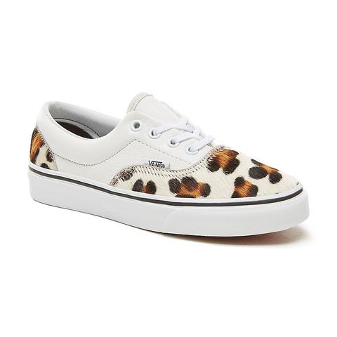 Vans Calf Hair Leopard Era Shoes ((calf 