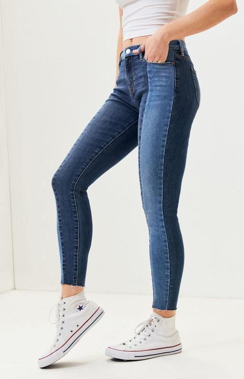 pacsun double wash high rise jeggings
