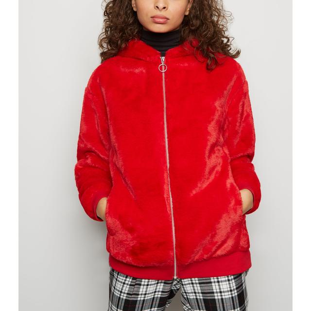 new look red hoodie