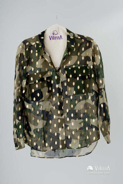 Camisa Verde Topo Dorado