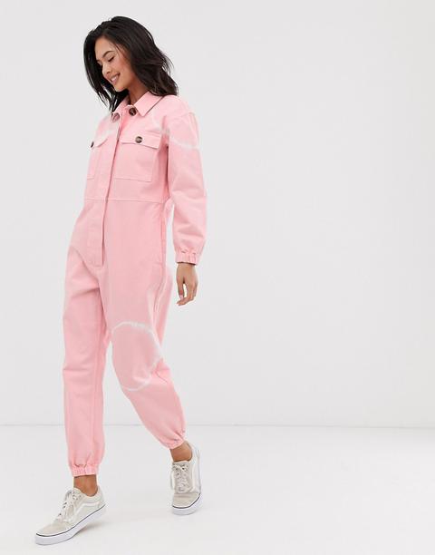 asos pink overalls