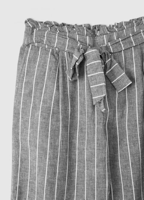 Pantaloni Carrot Fit In Lino A Righe from Calliope on 21 Buttons