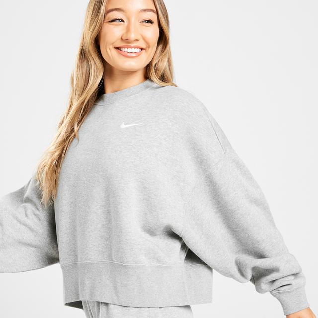 nike trend fleece oversized crew sweatshirt