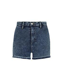 Pantaloncini Denim Vita Alta