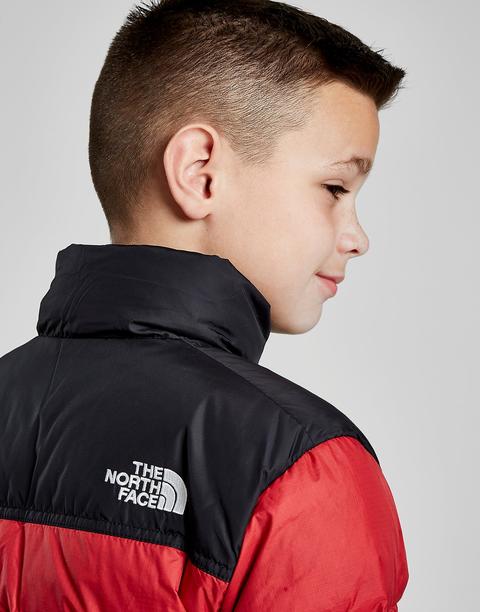 red north face jacket junior