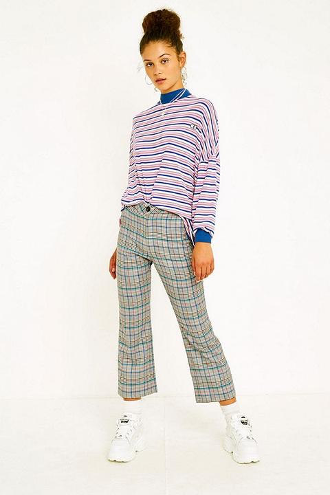 Lazy Oaf - Karierte, Ausgestellte Hose - Damen 28 0280