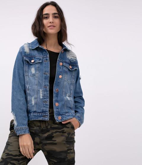 jaqueta jeans da renner