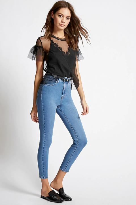 High-waist Skinny Jeans