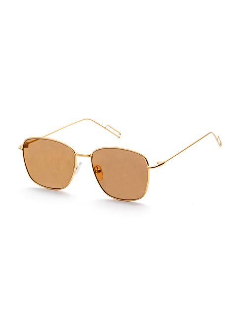 Gold Metal Telaio Piano Lens Sunglasses