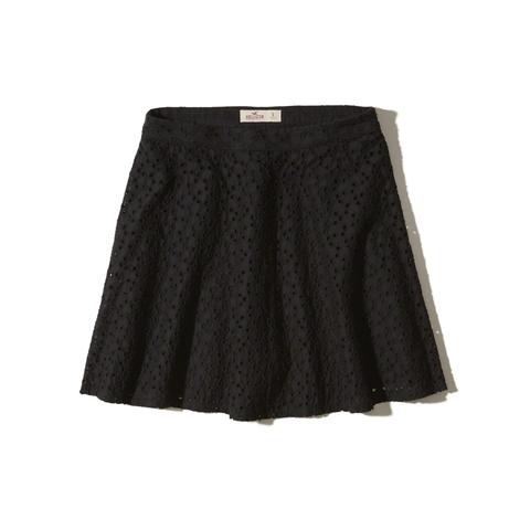 Eyelet Skater Skirt