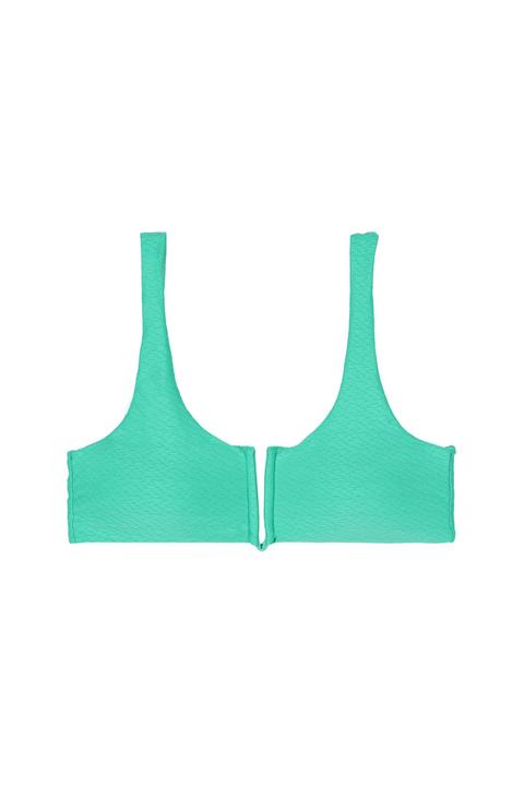 Bikini Top Scollo A V Irregular Water Green