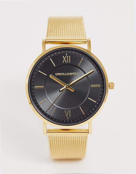 Asos Design - Orologio A Rete Dorato - Oro