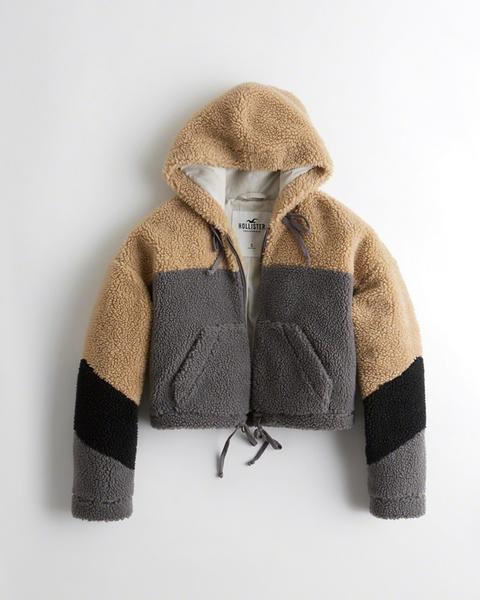 hollister sherpa sweater