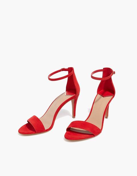 Sandalo Tacco Sottile Rosso Rosso