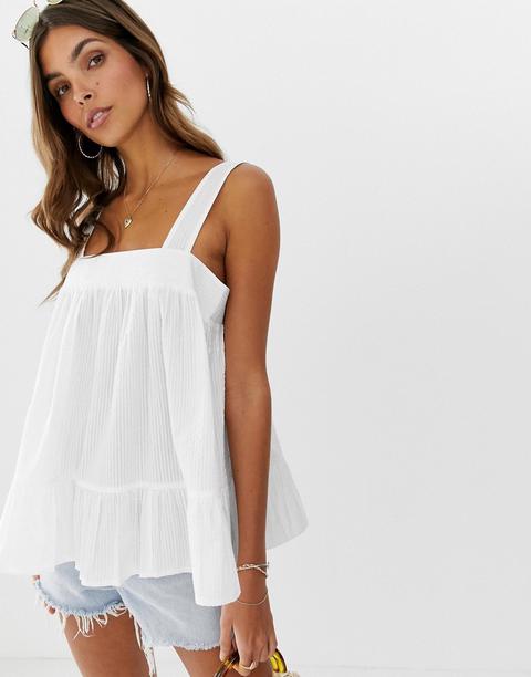 Top Tipo Camisola Con Cuello Redondo Y Diseño De Sirsaca De Asos Design