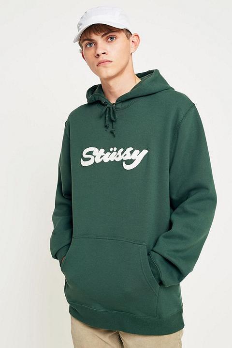Stussy Chenille Applique Moss Hoodie