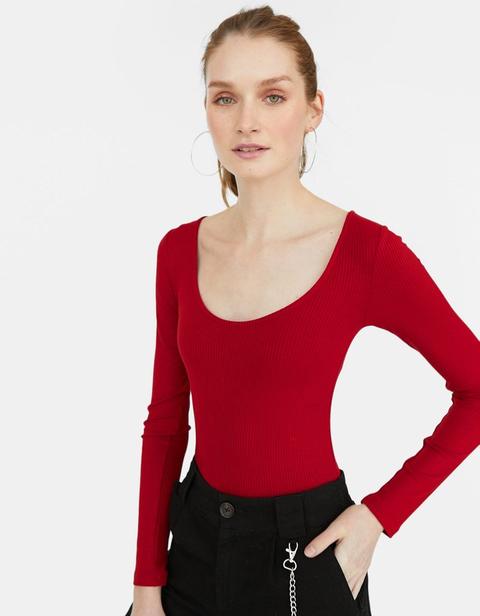 Body Basic Rosso Scuro