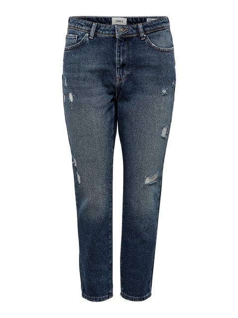 Only Onltonni Boyfriendjeans Damen Blau From Only On 21 Buttons