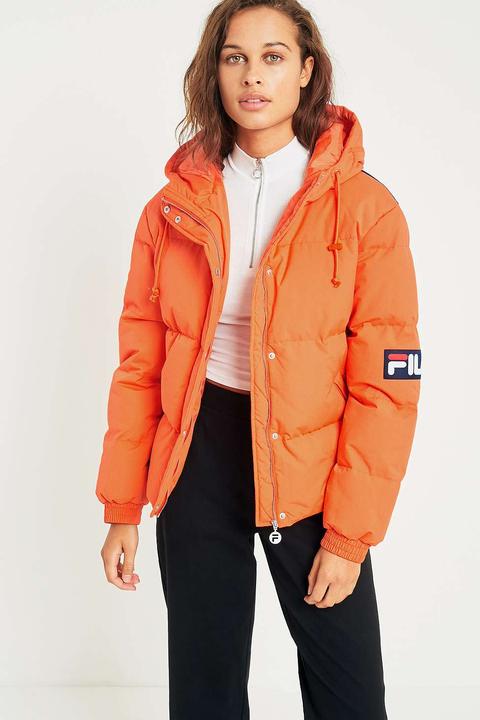 orange fila jacket