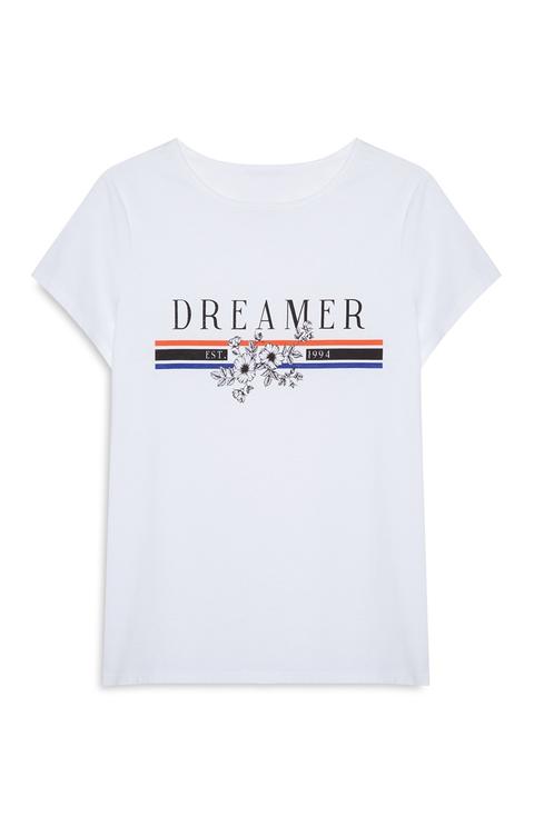 White Slogan T-shirt