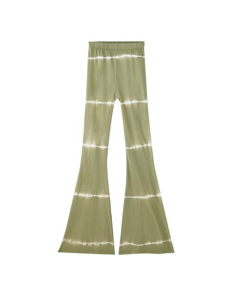 Pantalón Campana Tie-dye Caqui