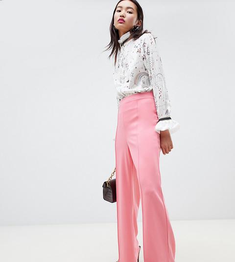 New Look - Pantaloni Con Fondo Ampio - Rosa