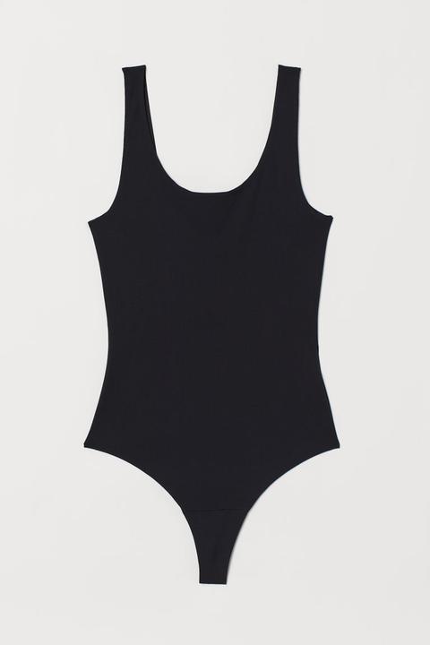Smoothing-body Aus Microfaser - Schwarz - Damen