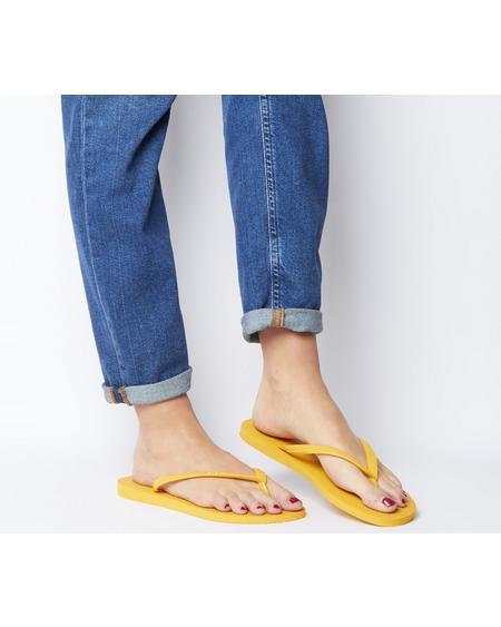 havaianas slim yellow