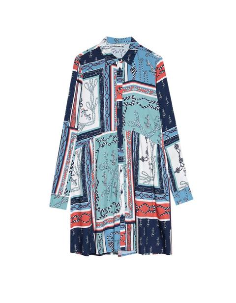 Vestido Camisero Estampado