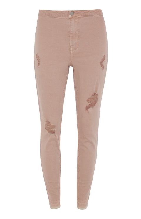 Pink Ripped Skinny Jean