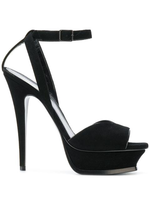 Saint Laurent Sandalias Tribute 105 - Negro