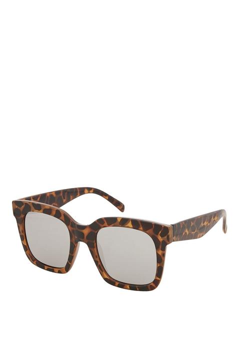 Womens Wally Oversized Square Sunglasses - Tortoise She, Tortoise She