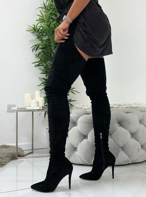 thigh high boots with belt