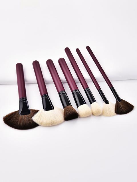 Fan Shaped Makeup Brush 7pcs