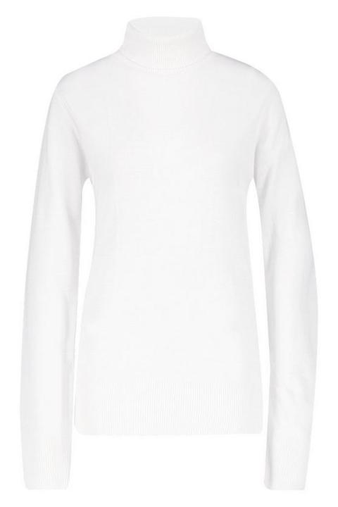 white roll neck jumper womens