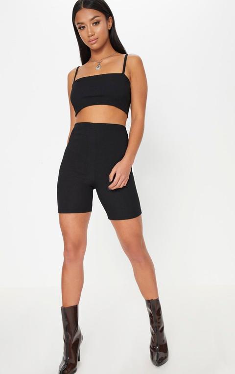 petite black cycling shorts