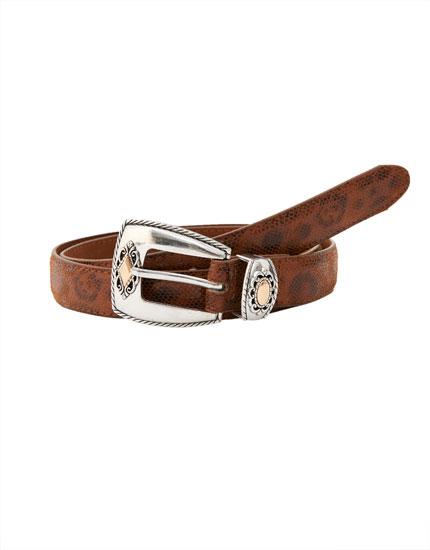 Cinturón Hebilla Detalles Cowboy