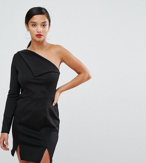 Minivestido Asimétrico Con Abertura Doble De Asos Petite