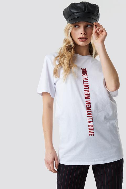 Mentally Gone Unisex Tee Weiß