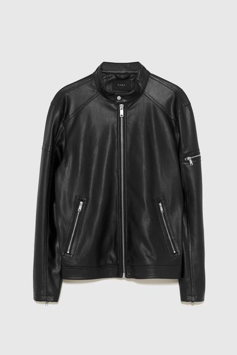 Faux Leather Jacket