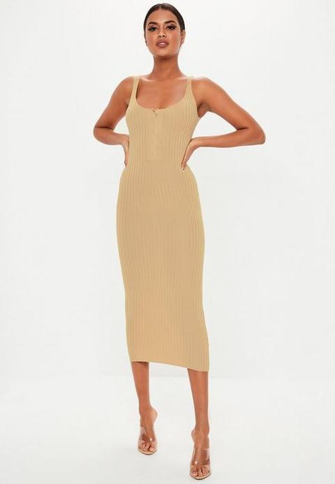 ribbed popper dress