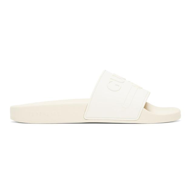 gucci white pursuit pool slides