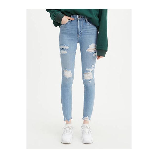 levi's 721 ripped high waist skinny jeans
