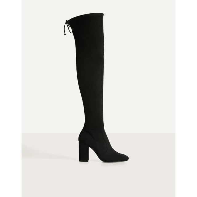 Botas Tacón Xl Tejido Elástico from Bershka on 21 Buttons