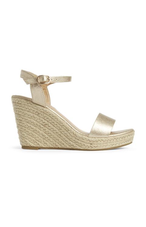 Sandalias De Cuña Doradas de Primark en 21 Buttons