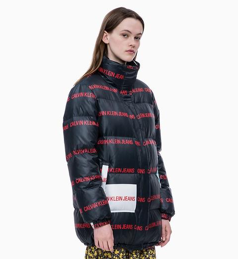 Multi Logo Down Puffer Jacket