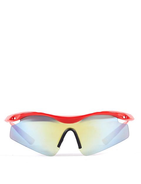 Red Mirror Visor Sunglasses