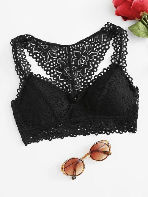Reggiseno Con Pizzo Con Motivo Floreale