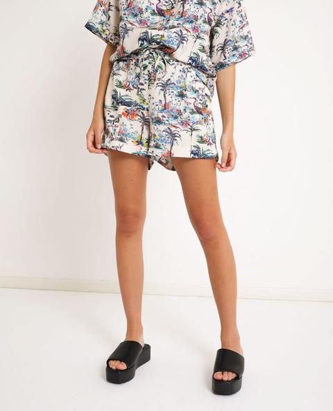 Short Imprimé Tropical