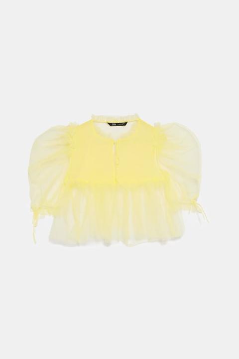 Top In Tulle Voluminoso